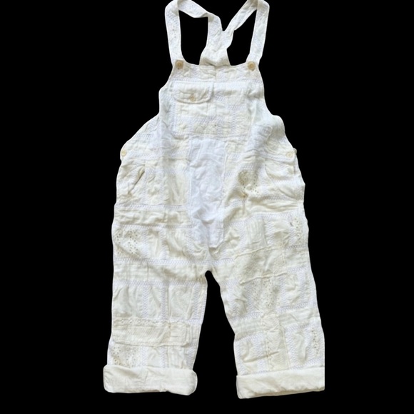 Jaded Gypsy Travels Await Overalls in Parchment - Picture 1 of 10